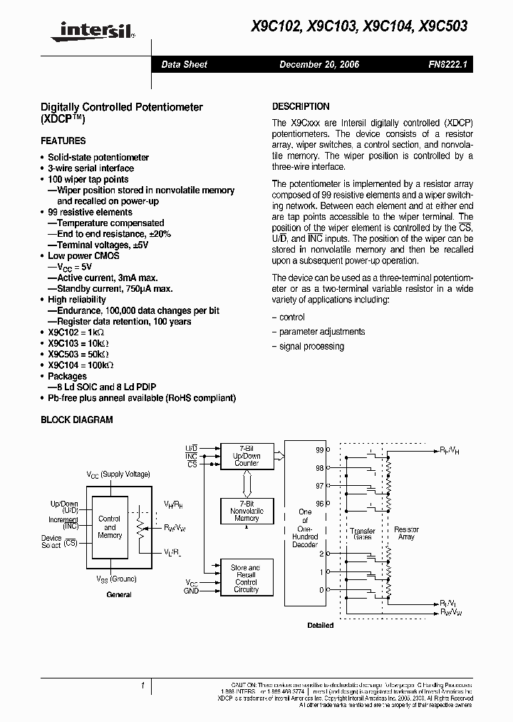 X9C10206_707209.PDF Datasheet