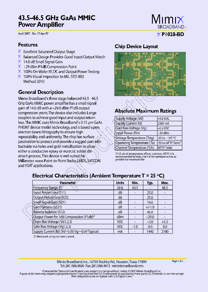 XP1028-BD-EV1_718375.PDF Datasheet