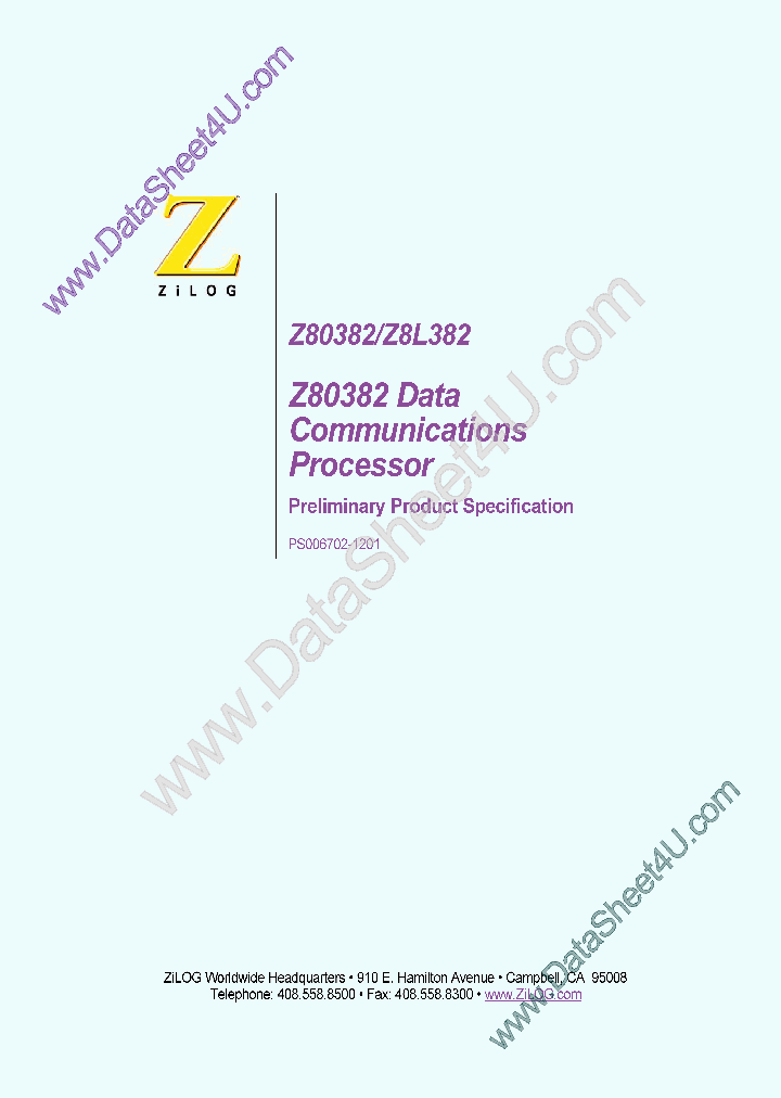 Z80382_627627.PDF Datasheet