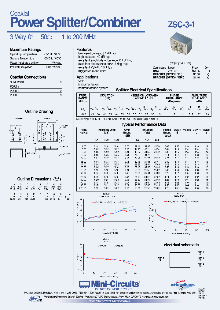 ZSC-3-1_730575.PDF Datasheet