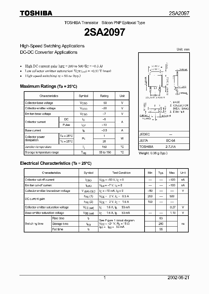 2SA2097_949121.PDF Datasheet