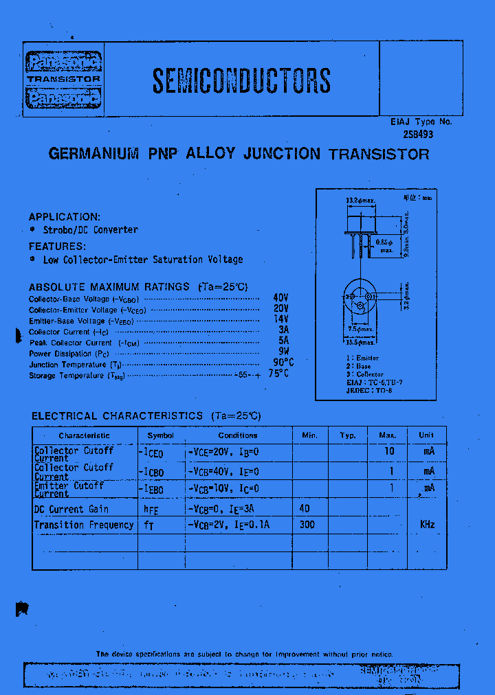 2SB493_947976.PDF Datasheet