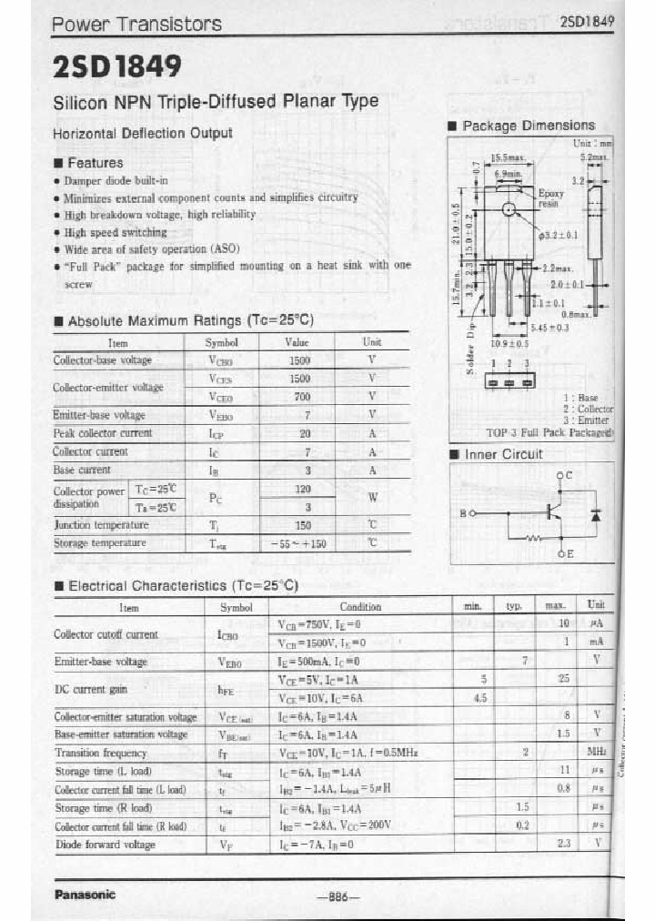 2SD1849_951107.PDF Datasheet