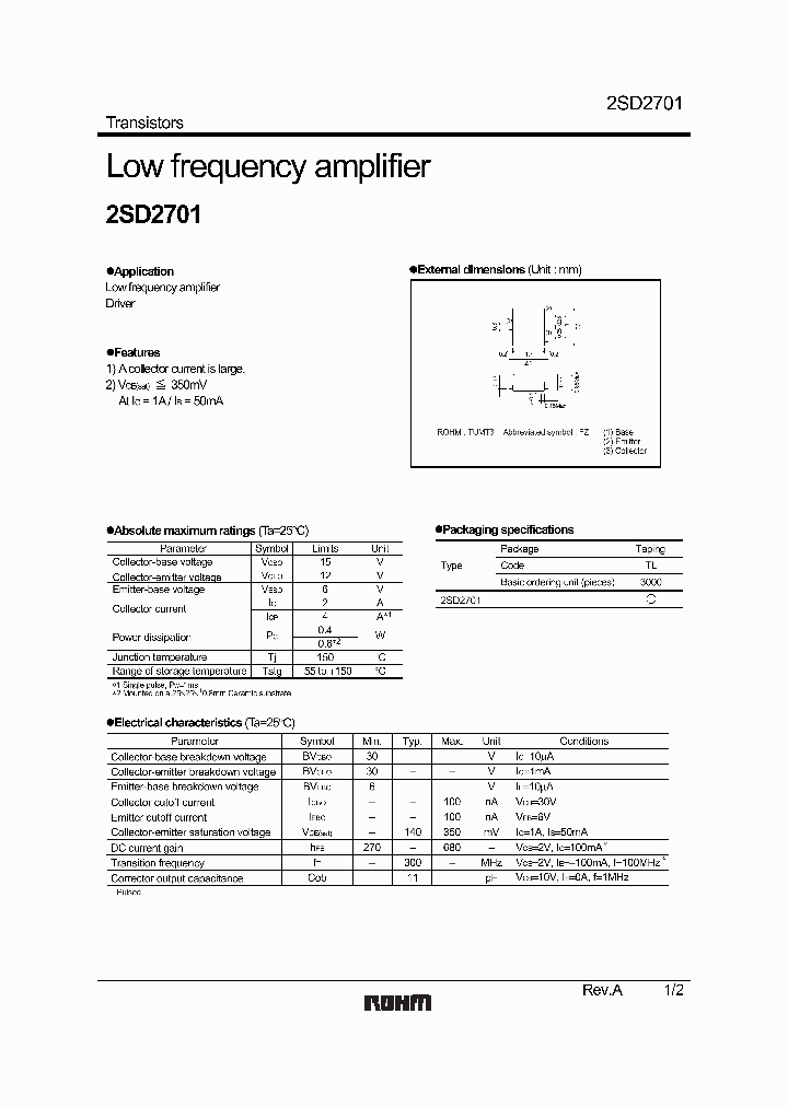 2SD2701_1016179.PDF Datasheet