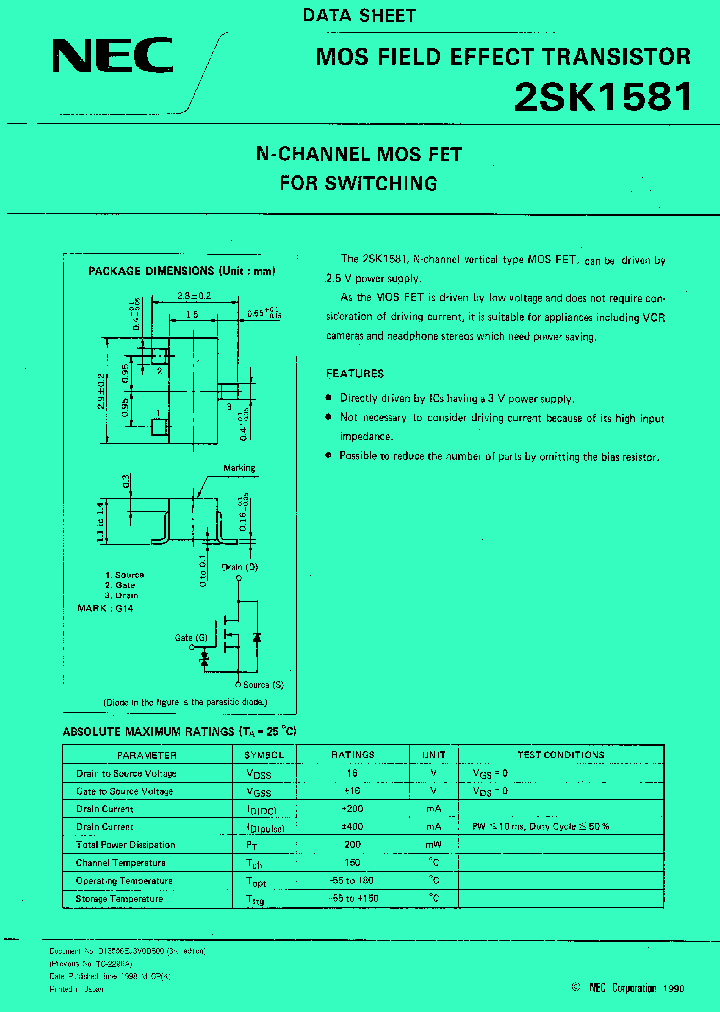 2SK1581-T1B_952333.PDF Datasheet