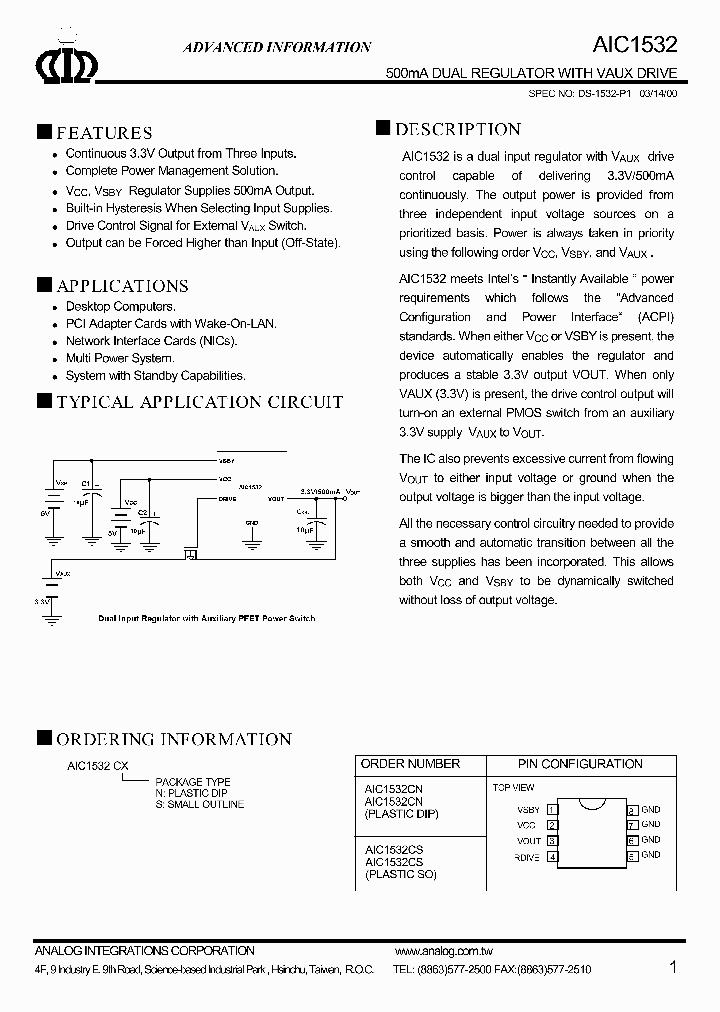 AIC1532_1013253.PDF Datasheet