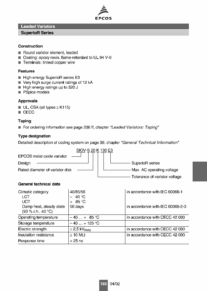 B72220S3111K101_950756.PDF Datasheet Download --- IC-ON-LINE