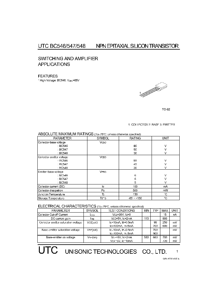 BC546_1010841.PDF Datasheet