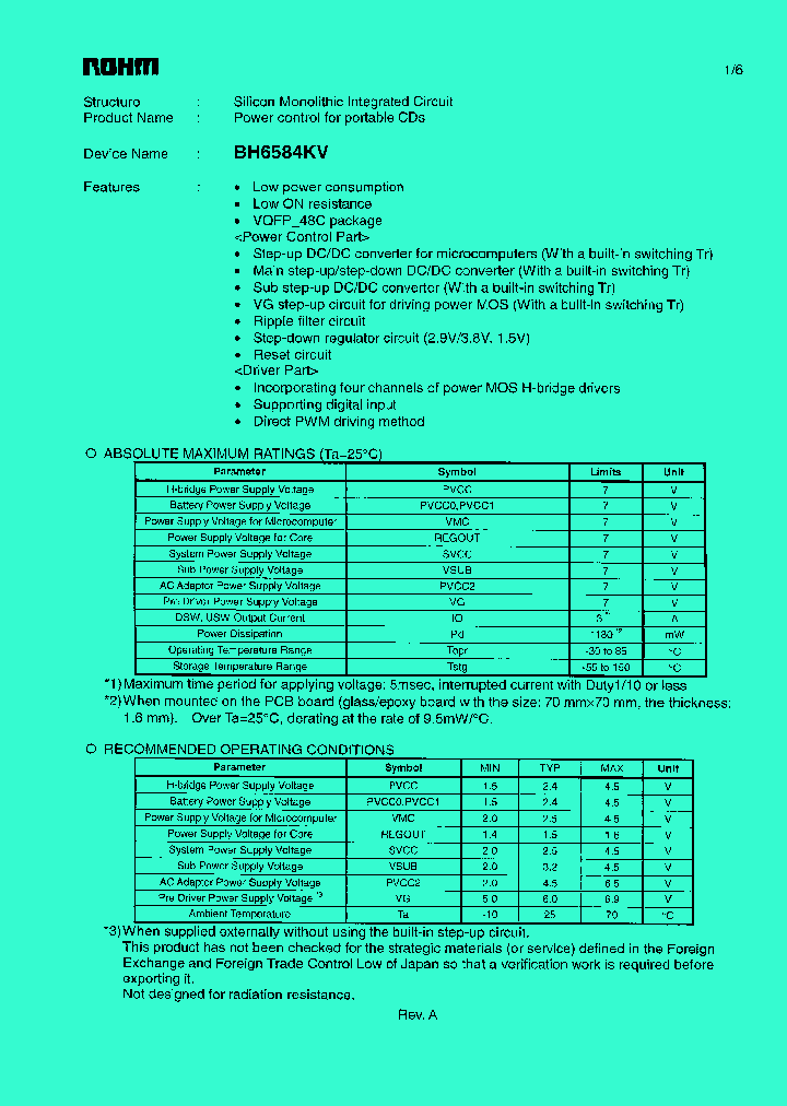 BH6584KV_914208.PDF Datasheet