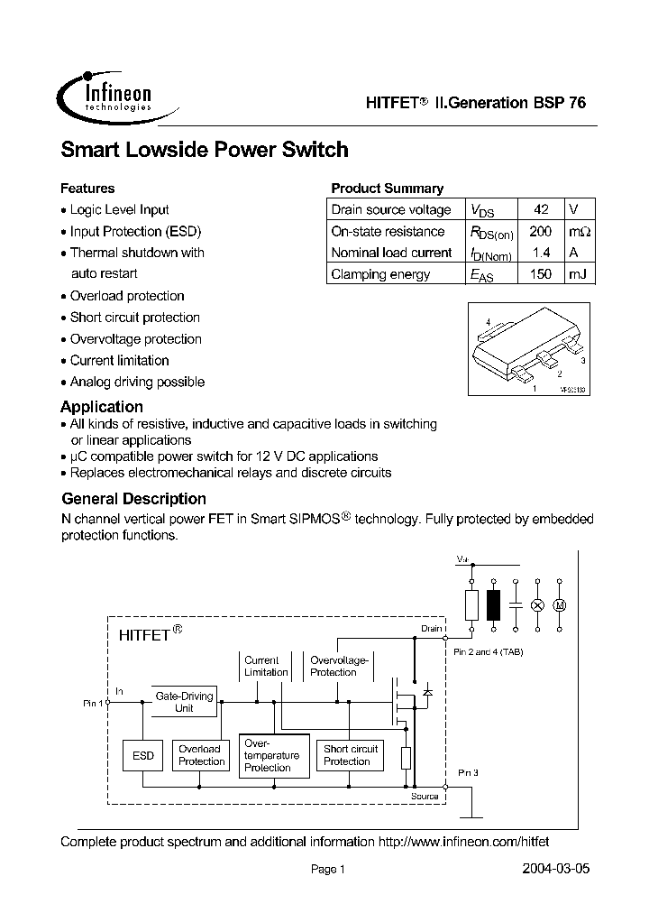 BSP76_824908.PDF Datasheet
