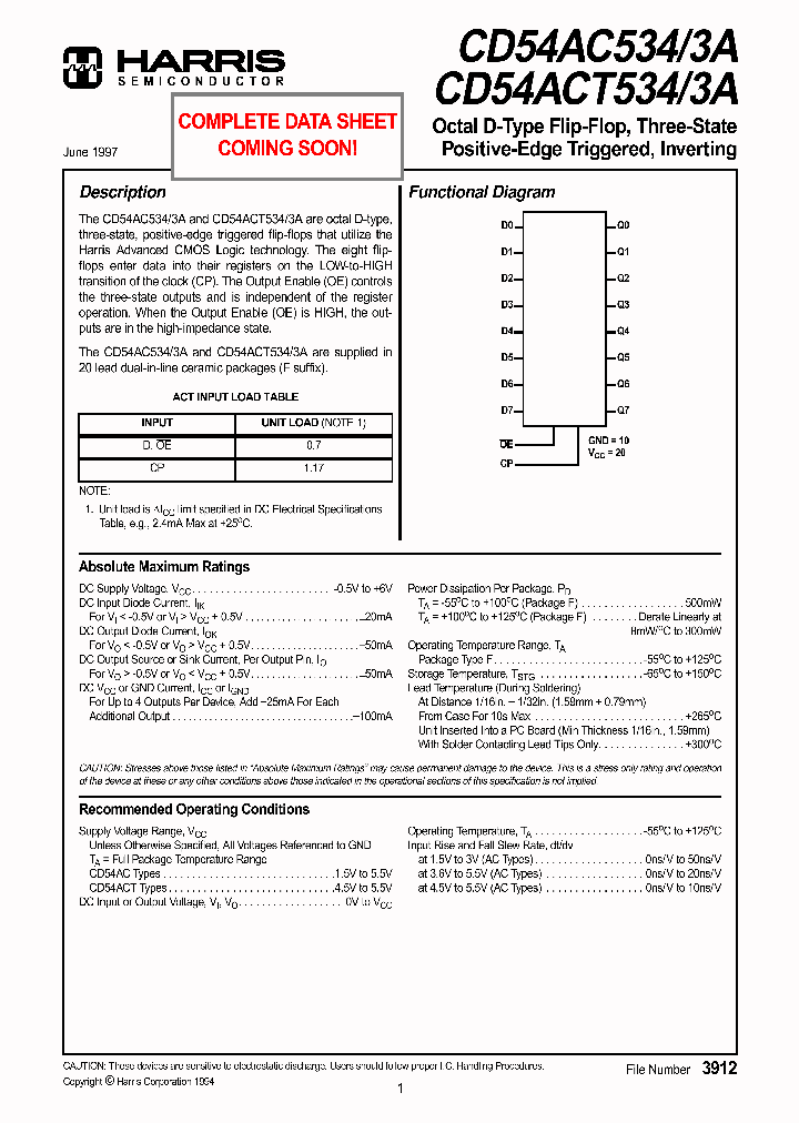 CD54AC5343A_1020849.PDF Datasheet