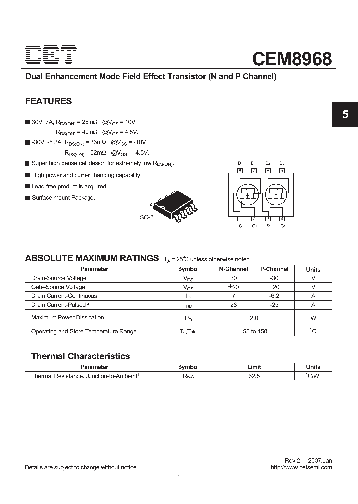 CEM8968_743428.PDF Datasheet