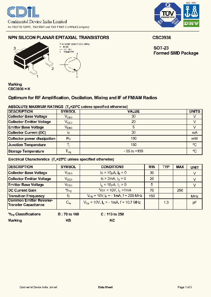 CSC3936_633401.PDF Datasheet