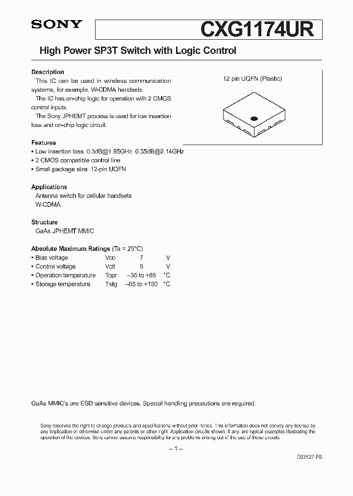 CXG1174UR_1016250.PDF Datasheet