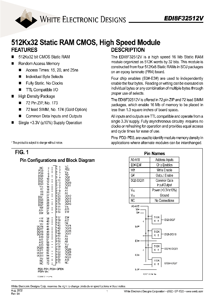 EDI8F32512V20MZC_655114.PDF Datasheet