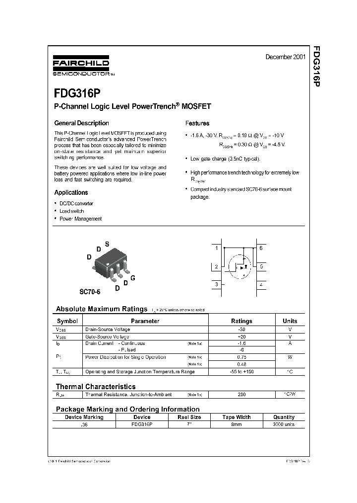 FDG316P_925013.PDF Datasheet