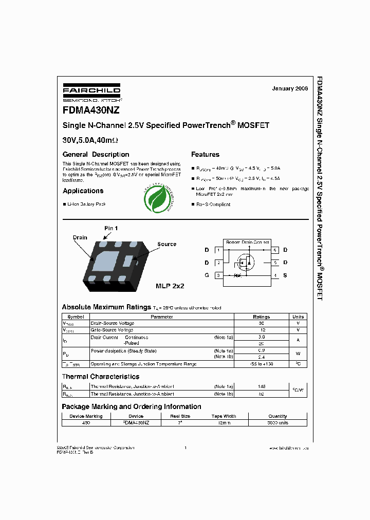 FDMA430NZ_708957.PDF Datasheet