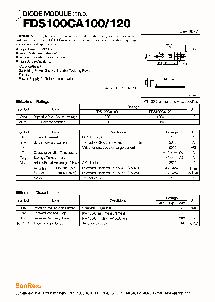 FDS100CA120_919058.PDF Datasheet