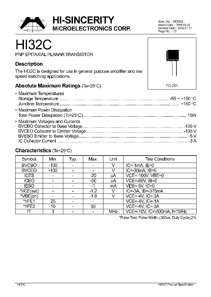 HI32C_910779.PDF Datasheet