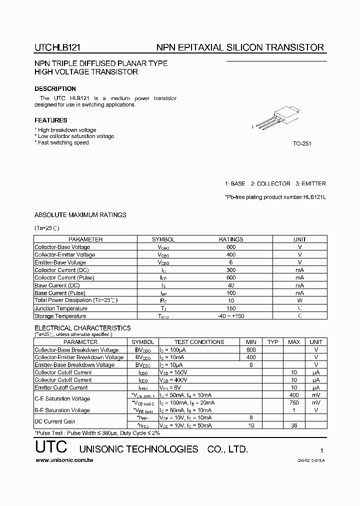 HLB121_618583.PDF Datasheet