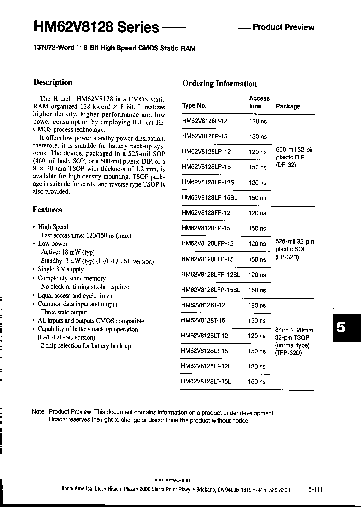 HM62V8128LT-12_912766.PDF Datasheet