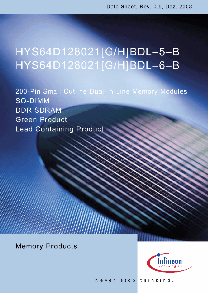 HYS64D128021_917027.PDF Datasheet