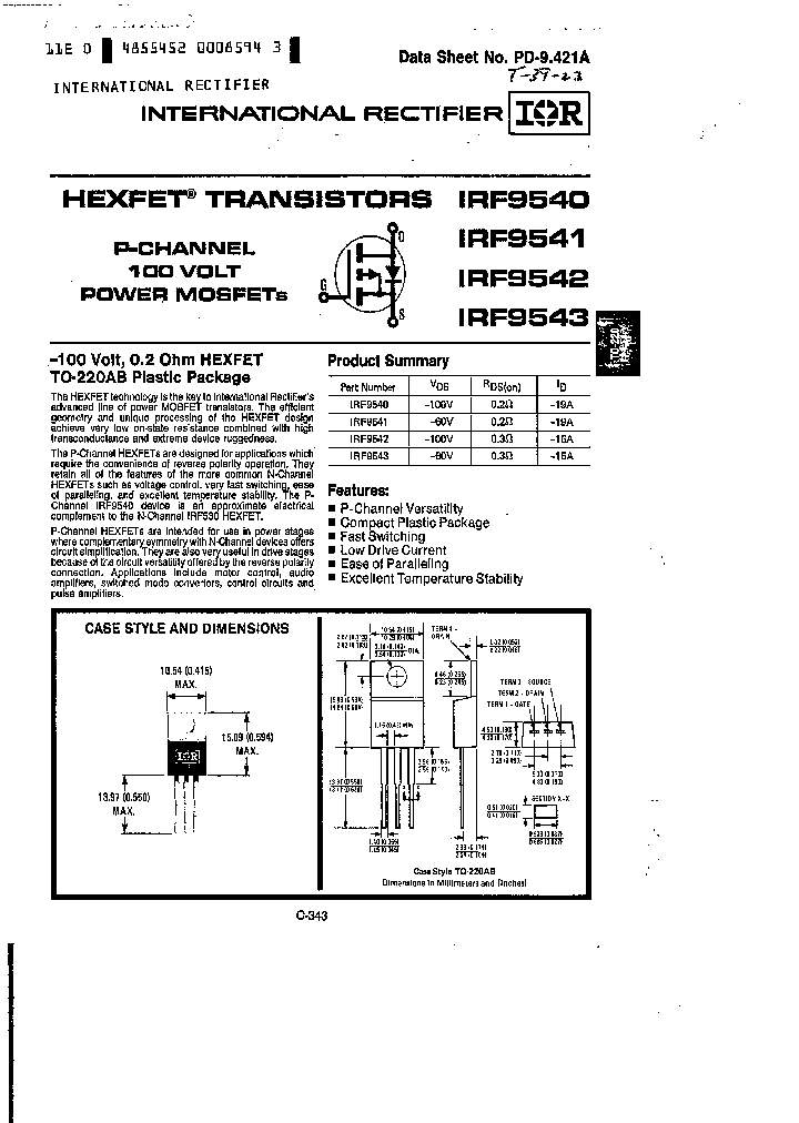 IRF9543_935037.PDF Datasheet