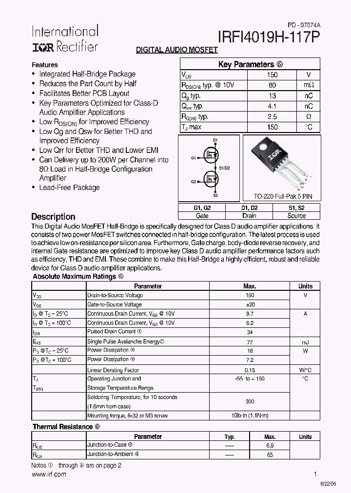 IRFI4019H-117P_952093.PDF Datasheet