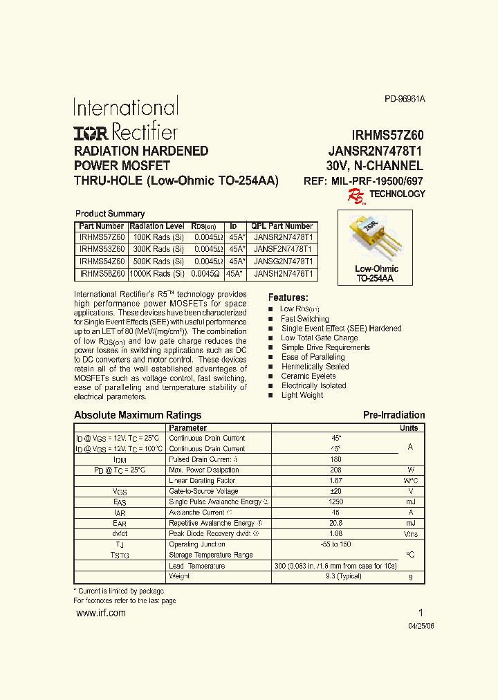 IRHMS53Z60_631571.PDF Datasheet