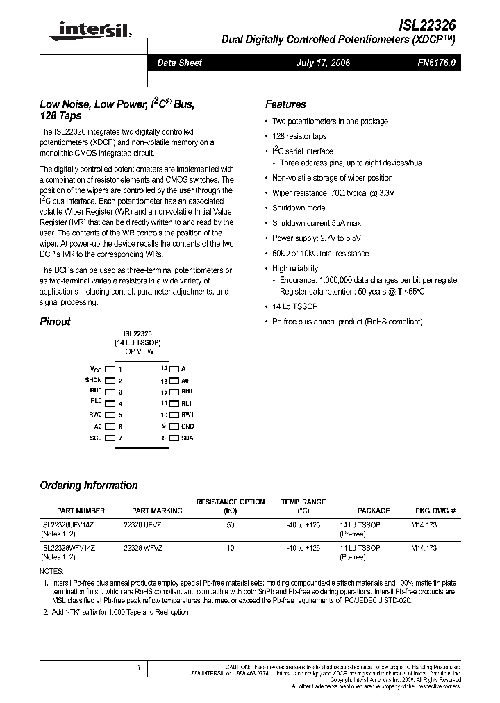 ISL22326_717391.PDF Datasheet