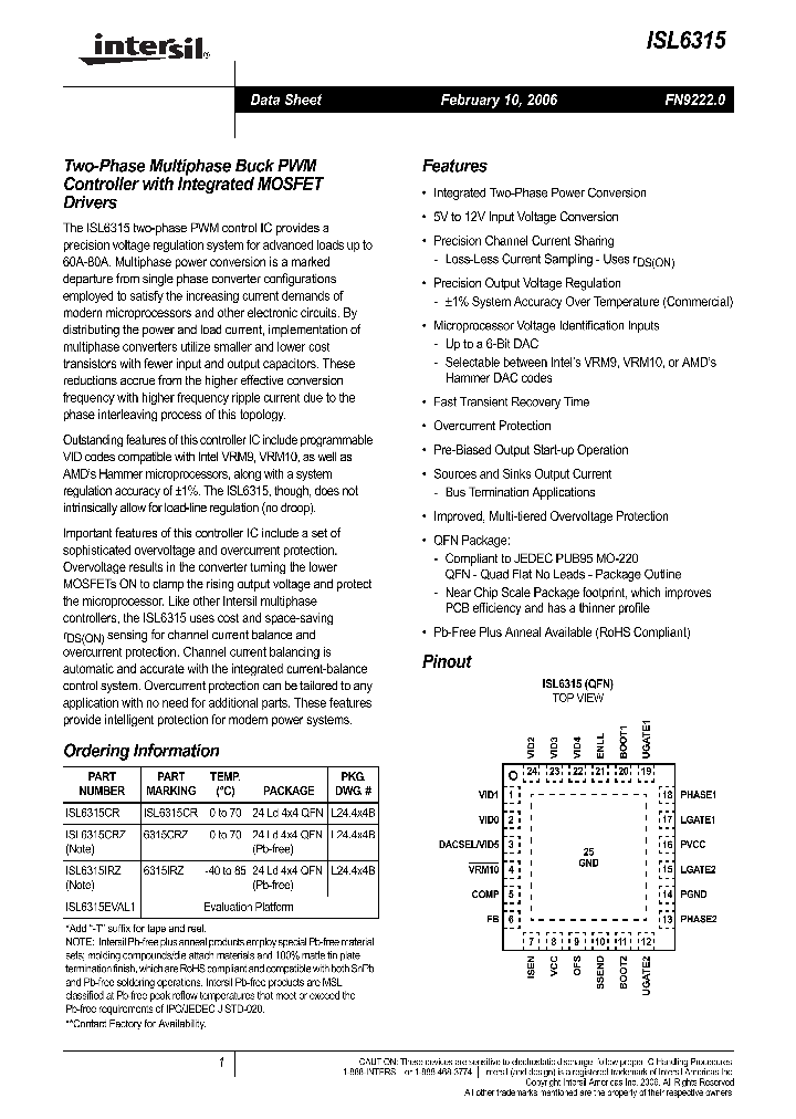 ISL6315_631655.PDF Datasheet