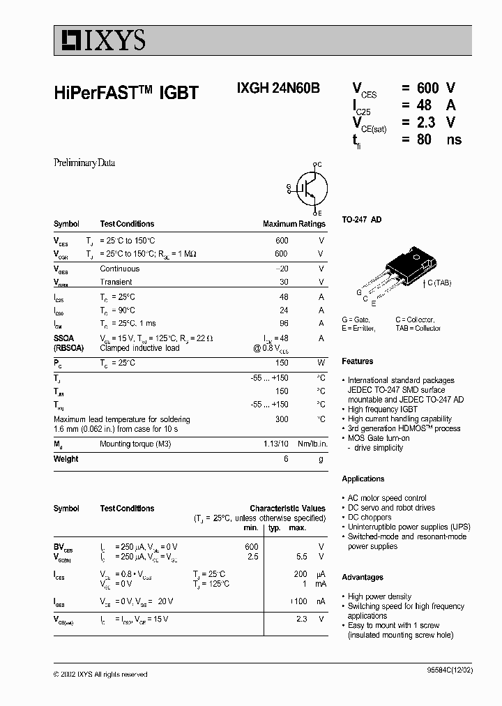 IXGH24N60B_663830.PDF Datasheet