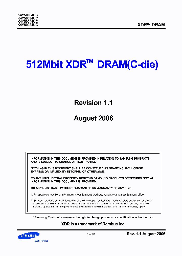 K4Y50024UC_732687.PDF Datasheet