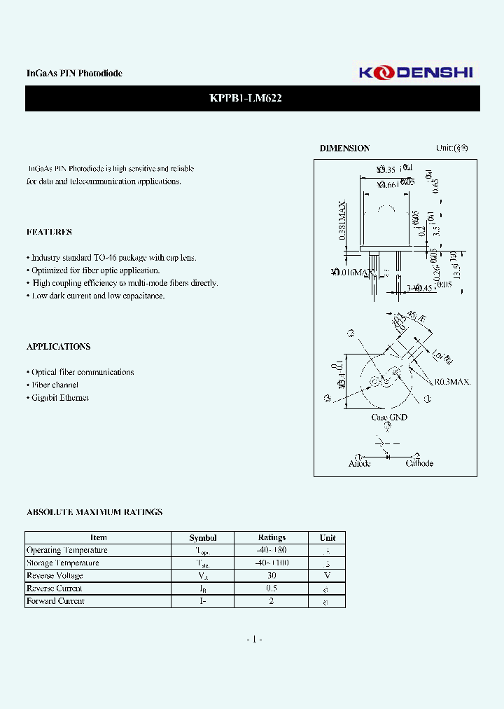 KPPB1-LM622_921401.PDF Datasheet