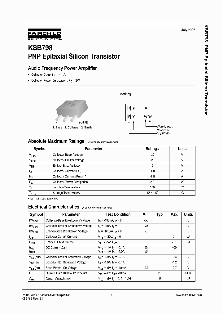 KSB79805_701086.PDF Datasheet