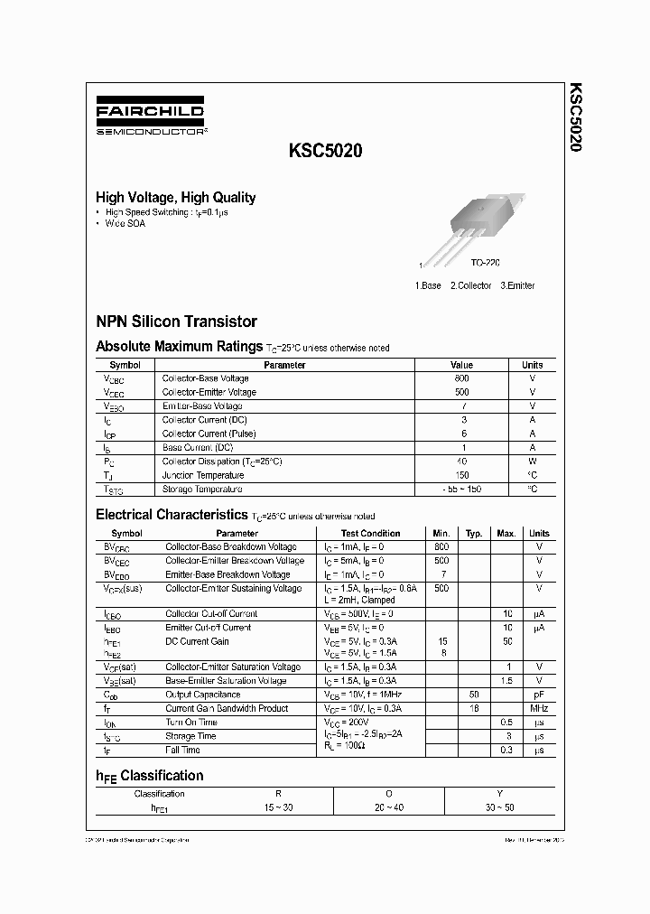 KSC5020_953282.PDF Datasheet