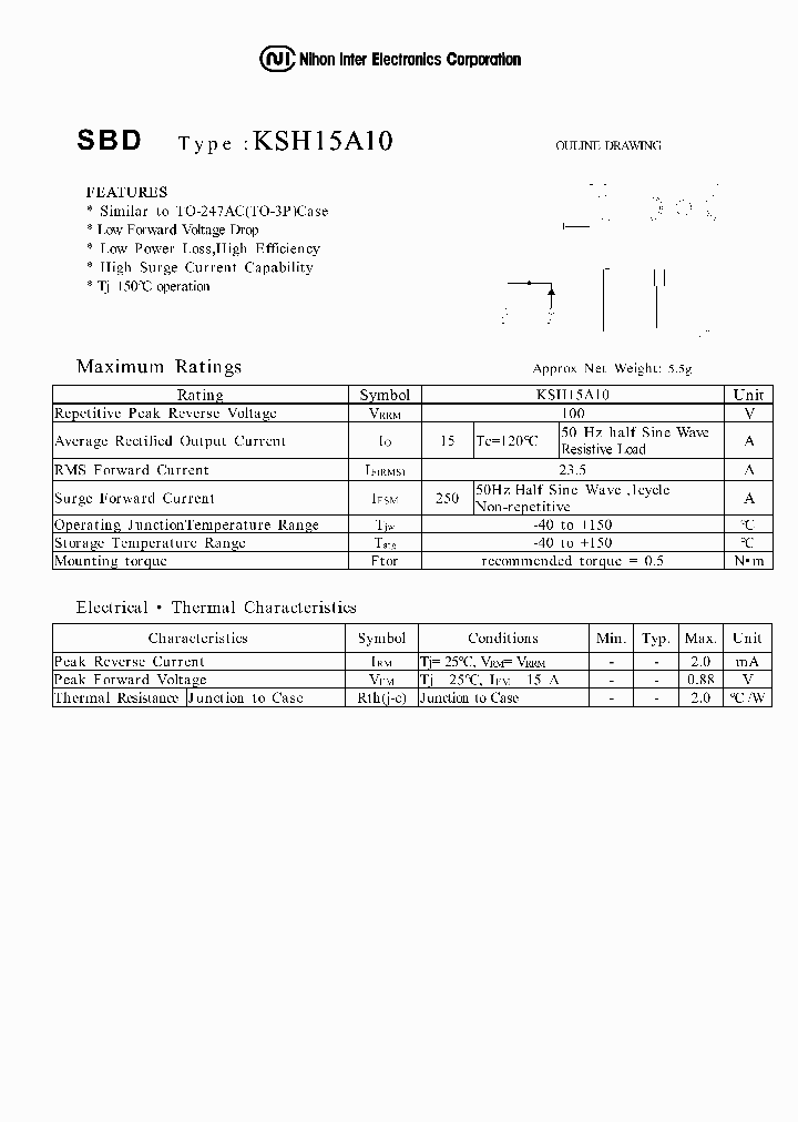 KSH15A10_610653.PDF Datasheet