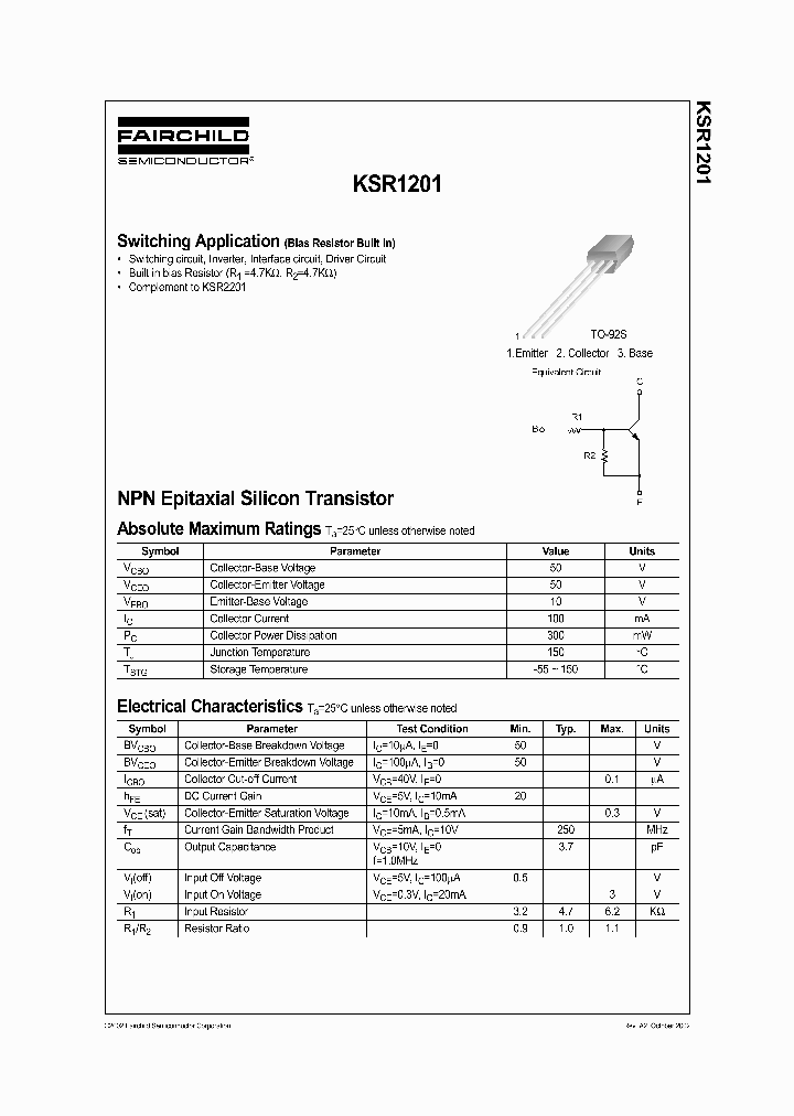 KSR1201_1009086.PDF Datasheet