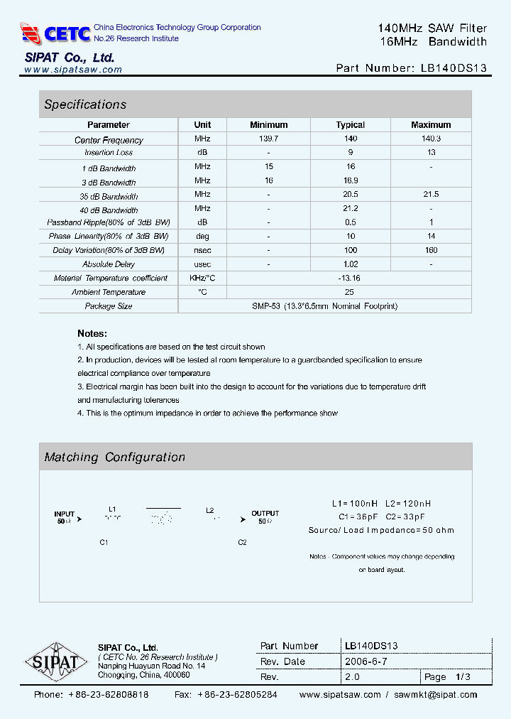 LB140DS13_669540.PDF Datasheet