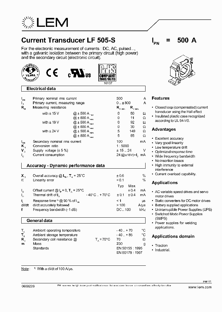 LF505S06_700817.PDF Datasheet Download