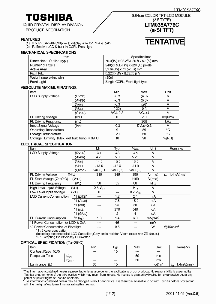 LTM035A776C_958603.PDF Datasheet