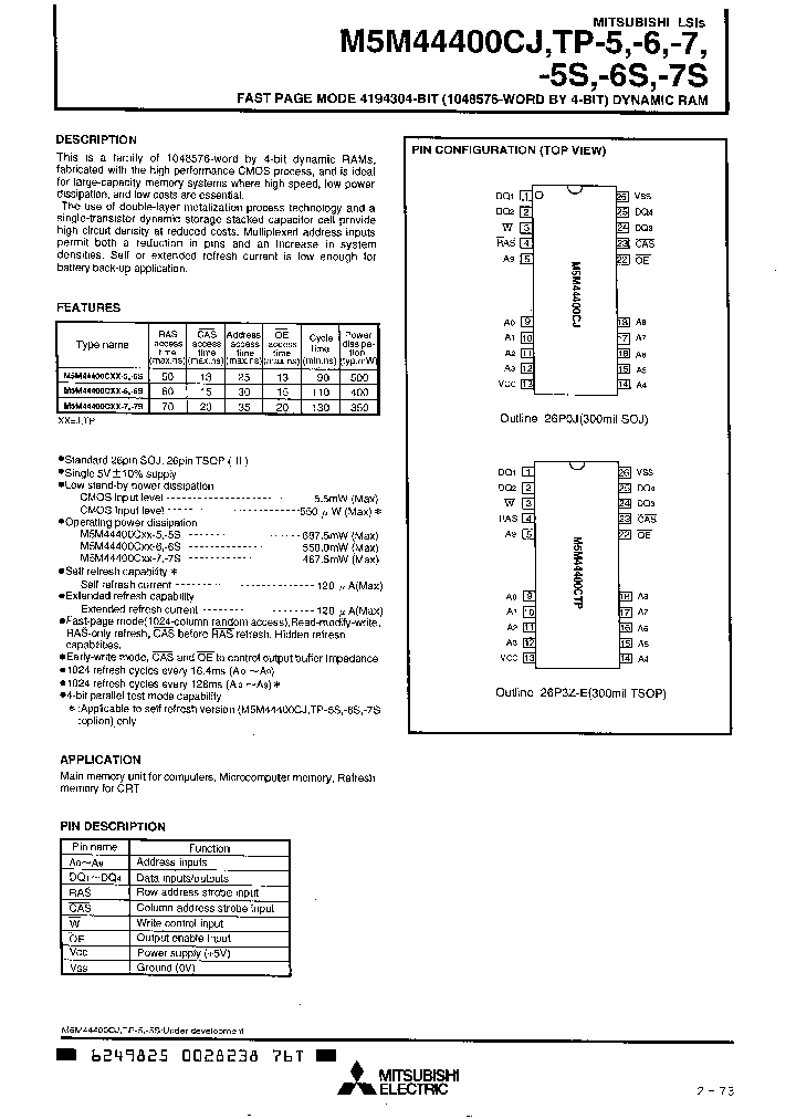 M5M44400CJ_814449.PDF Datasheet