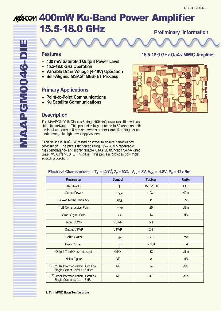 MAAPGM0046-DIE_614682.PDF Datasheet