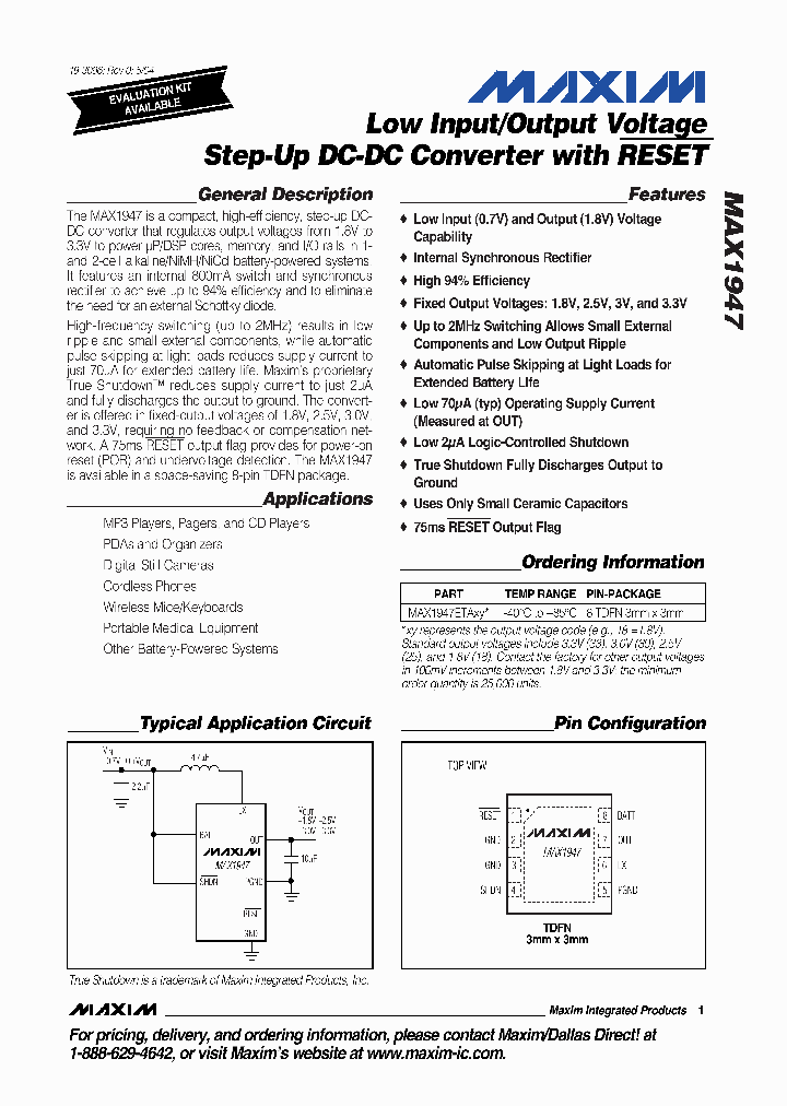 MAX1947ETA18_812374.PDF Datasheet