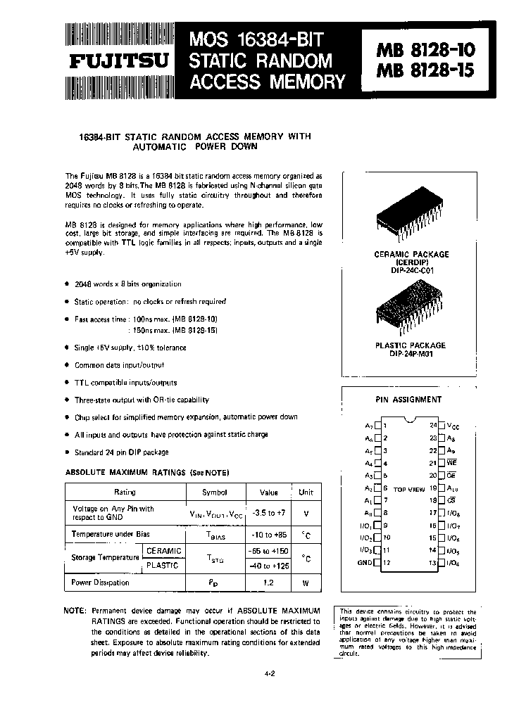MB8128_869717.PDF Datasheet Download --- IC-ON-LINE