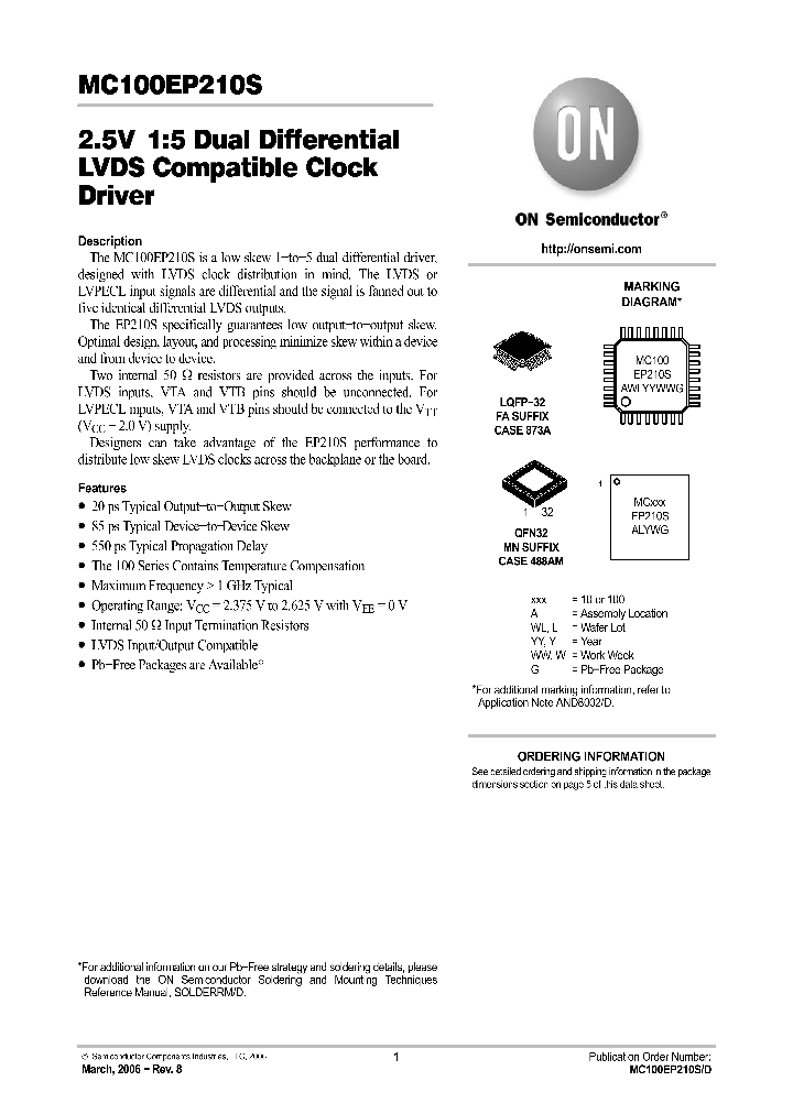 MC100EP210SFAG_743025.PDF Datasheet