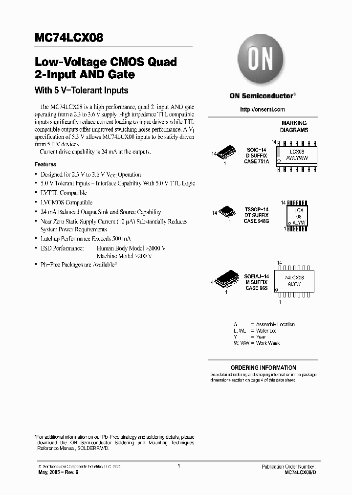 MC74LCX0805_748374.PDF Datasheet