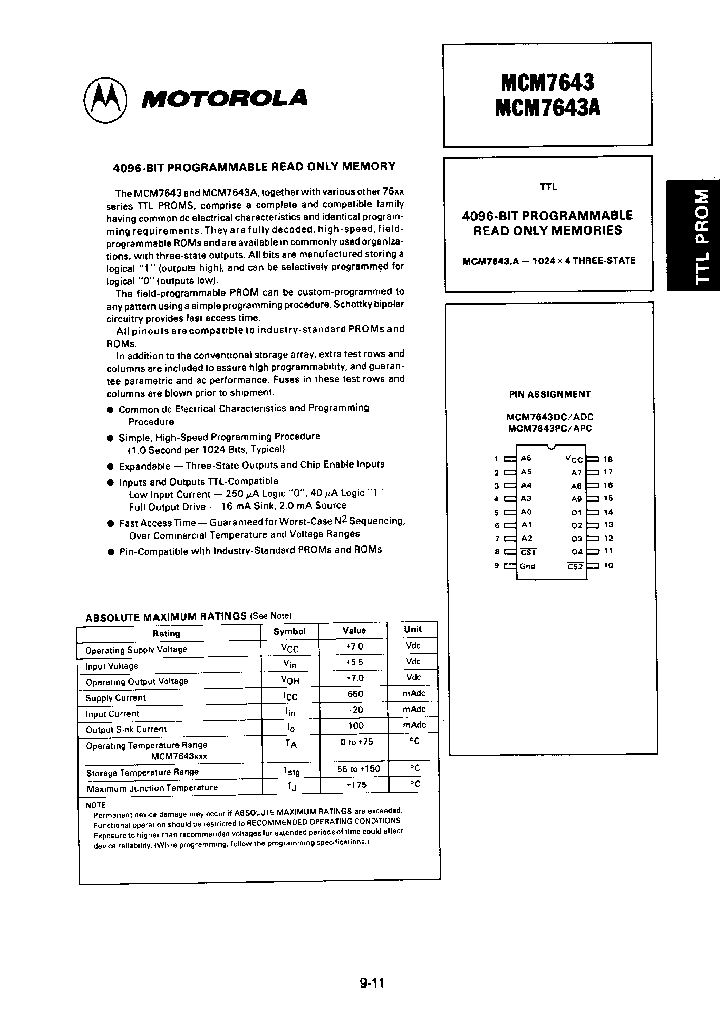 MCM7643_777960.PDF Datasheet