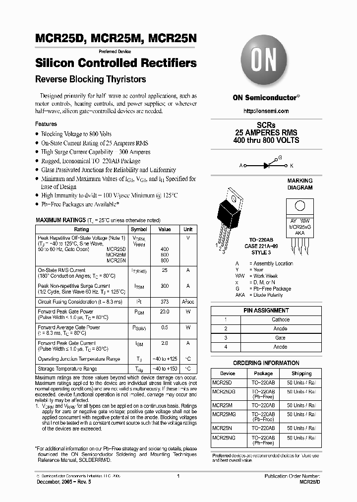 MCR2505_742453.PDF Datasheet