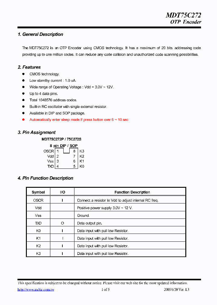 MDT75C272_732061.PDF Datasheet